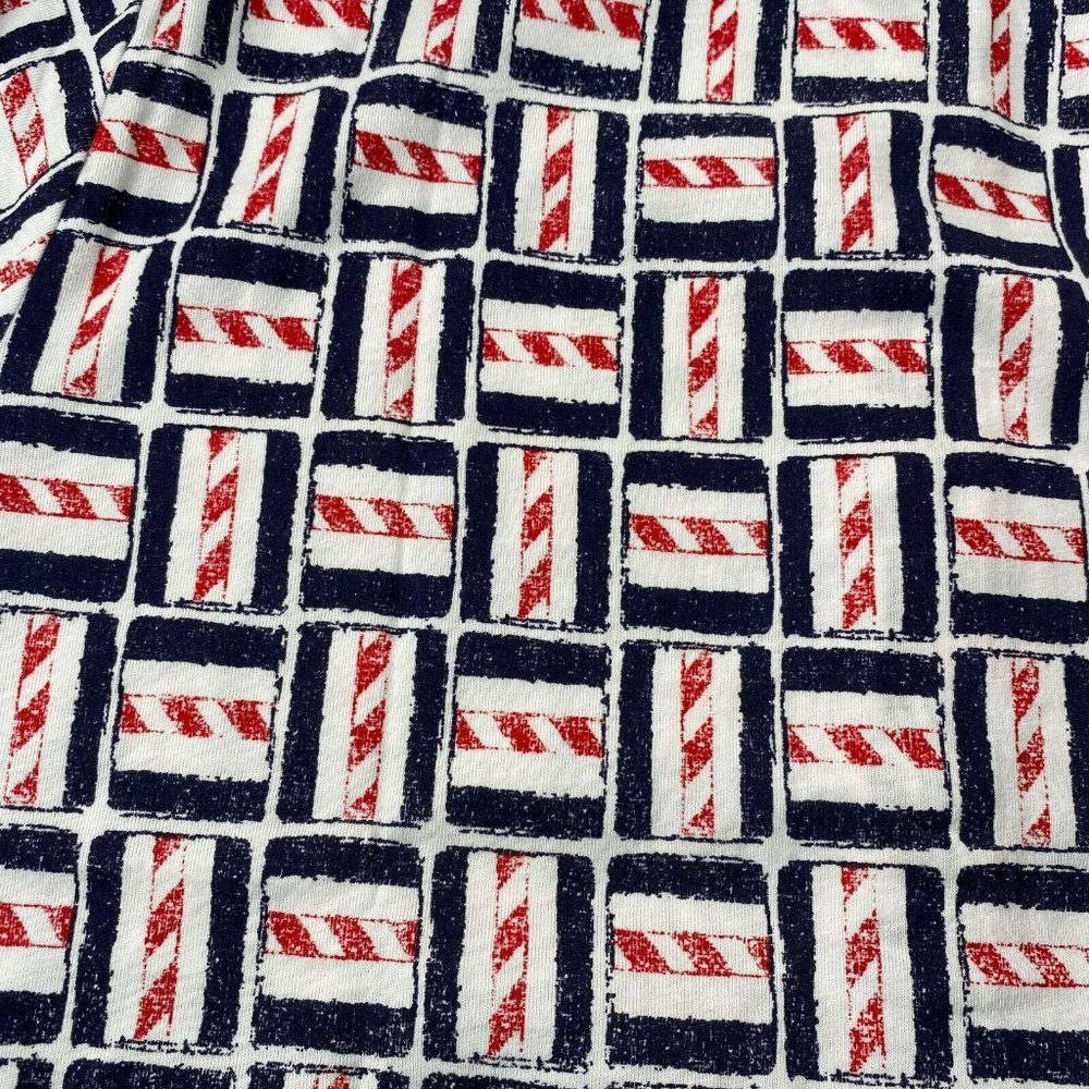 New Leon Levine Polo Shirt Womens PS Candy Cane Striped Short Sleeve Blo… - Picture 6 of 8